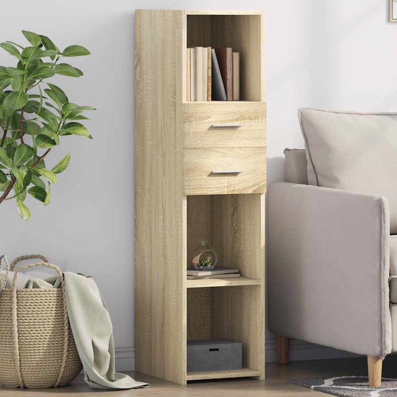 Buffet haut chne sonoma 30x42,5x124 cm bois d'ingnierie