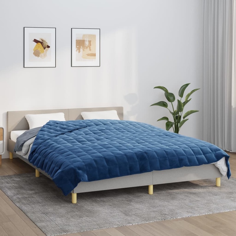 Couverture leste Bleu 200x220 cm 9 kg Tissu