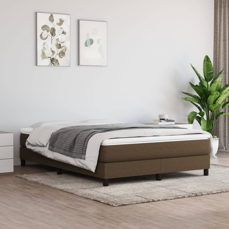 Matelas de lit  ressorts ensachs Marron fonc 140x200x20 cm