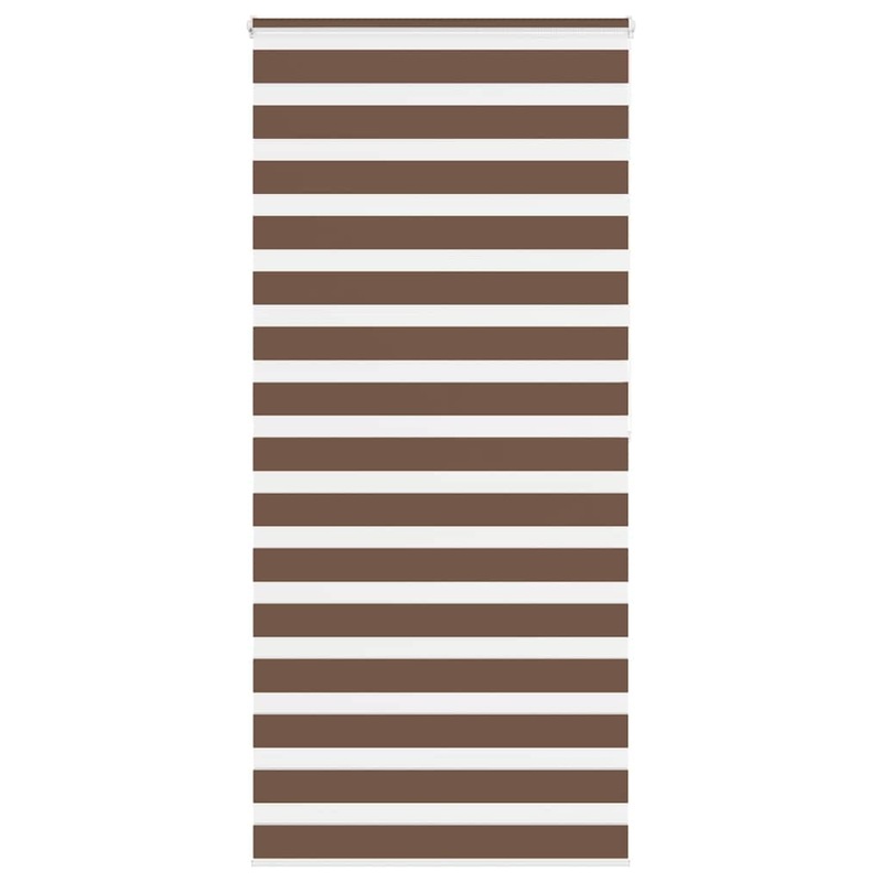 Store zbre marron 105x200cm largeur du tissu 100,9cm polyester
