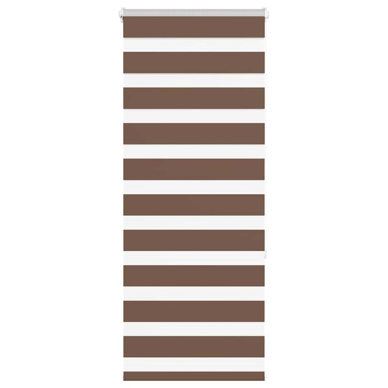 Store zbre marron 55x150 cm largeur du tissu 50,9 cm polyester