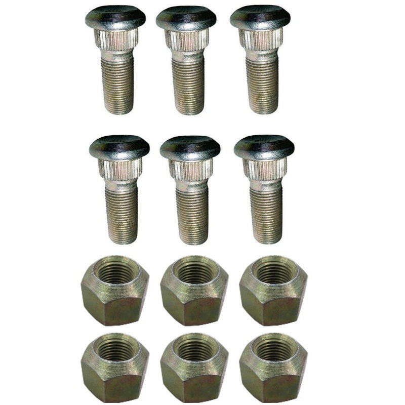 FRONT WHEEL STUDS w/ NUTS Fits Ford Fits International Fits Massey Ferguson