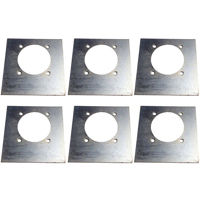 Set of Six 949868 Heavy Duty Backing Plates Mounting Plates for Trailer D Ring