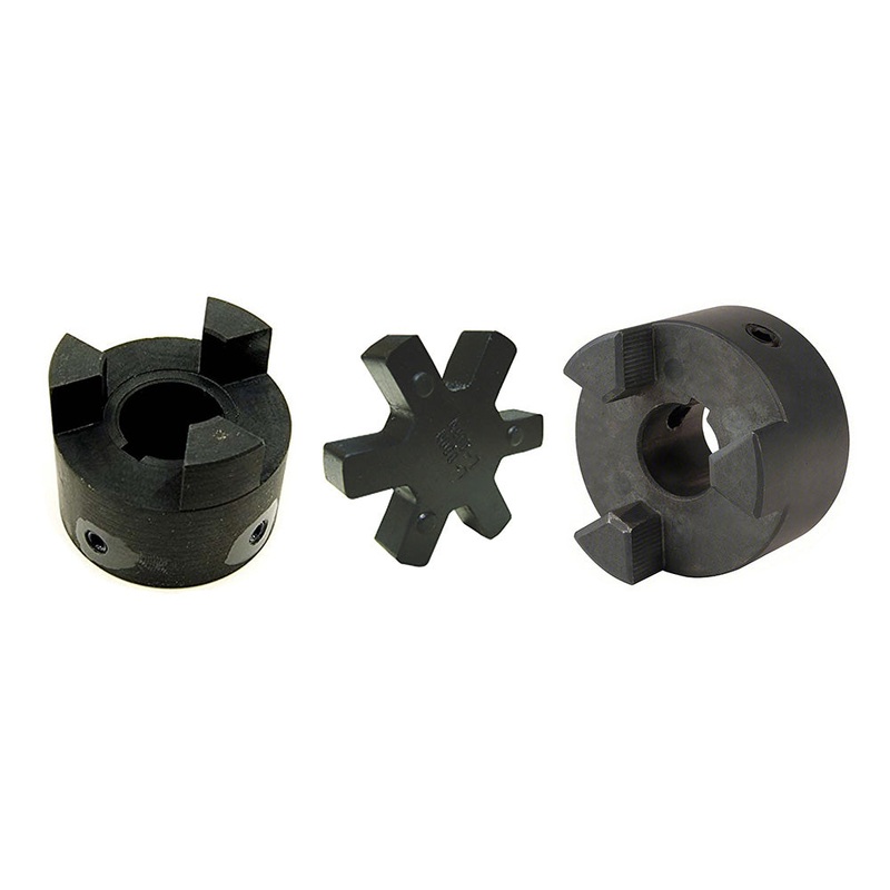 Flexible 3-Piece L-Jaw Coupling Set with Buna-N NBR Rubber Spider L095 1/2x7/8