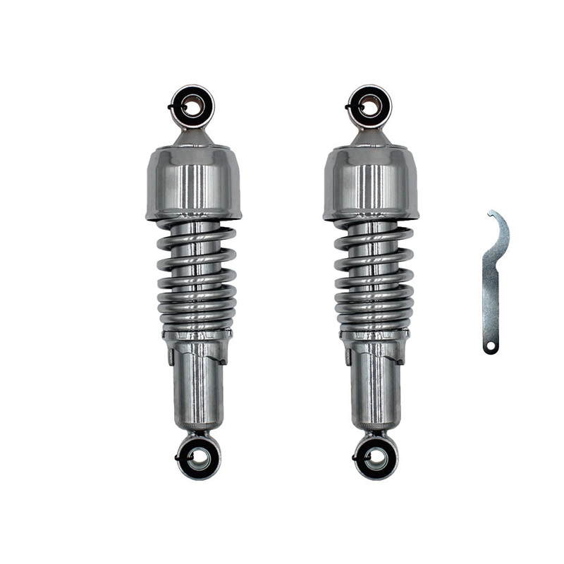 Rear Chrome Shock Set 10.5" Fits Harley Davidson Sportster 883 883R 1200