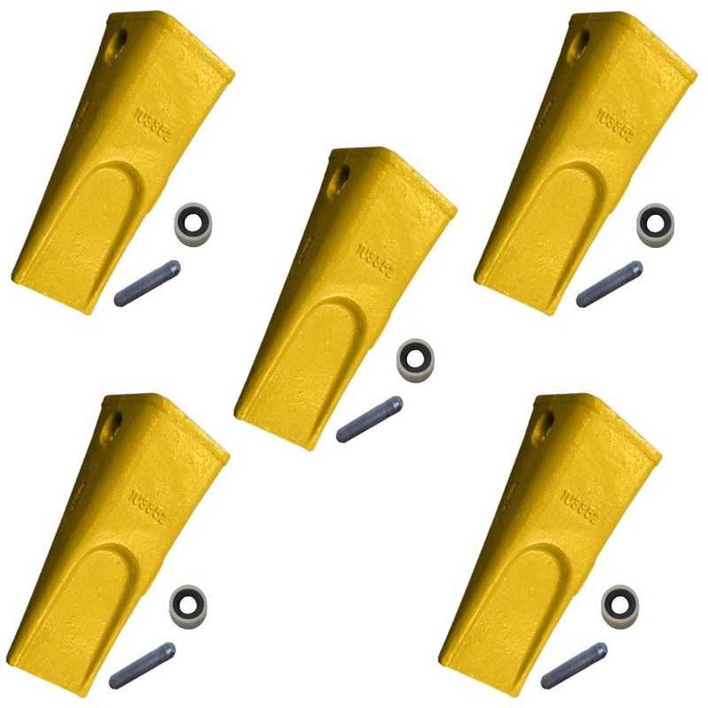 (5) Tooth Pin & Retainer Fits Caterpillar 973 977K 977L 9J2358 1140359 1U3352