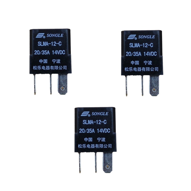 (3 Pk) 12 Volt Micro Relay 716/23900 Fits JCB Rough Terrain Fork Lift Fastrac