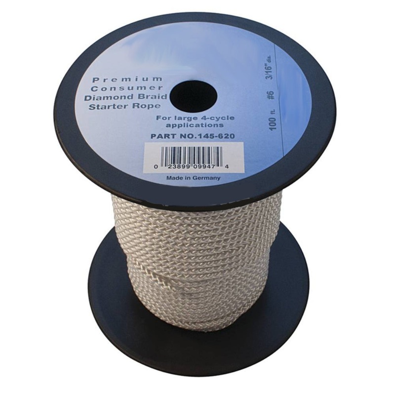 100' Diamond Braid  Starter Pull Cord Rope 6 larger 4-cycle engines