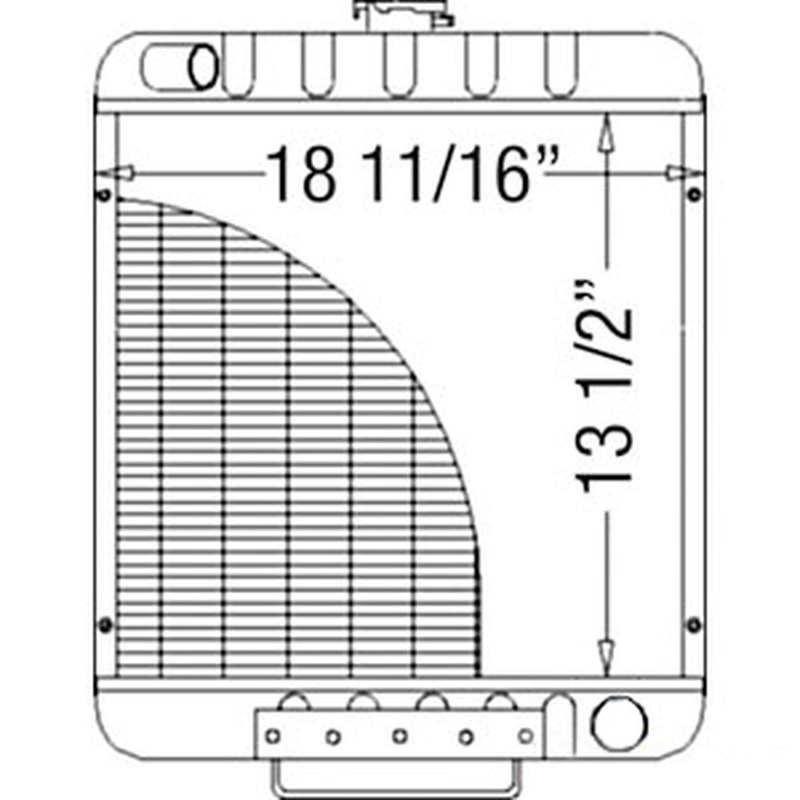 109612A2 Radiator Fits Case-IH 1825 1825B