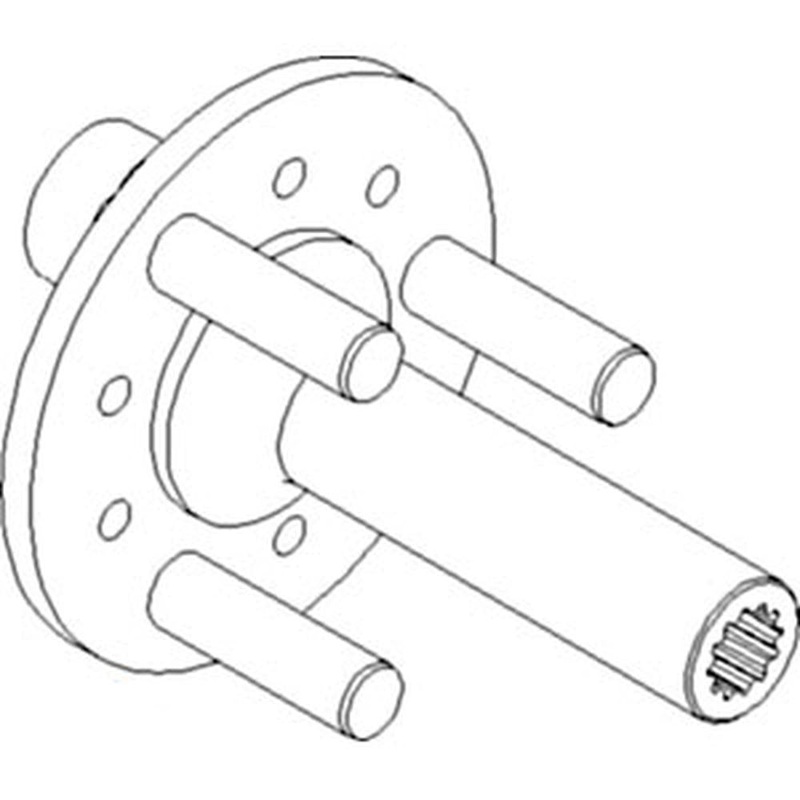 Rotor Drive Pulley Hub Assembly Fits Case IH 1640 2188 1660 1680 2388 188846C2