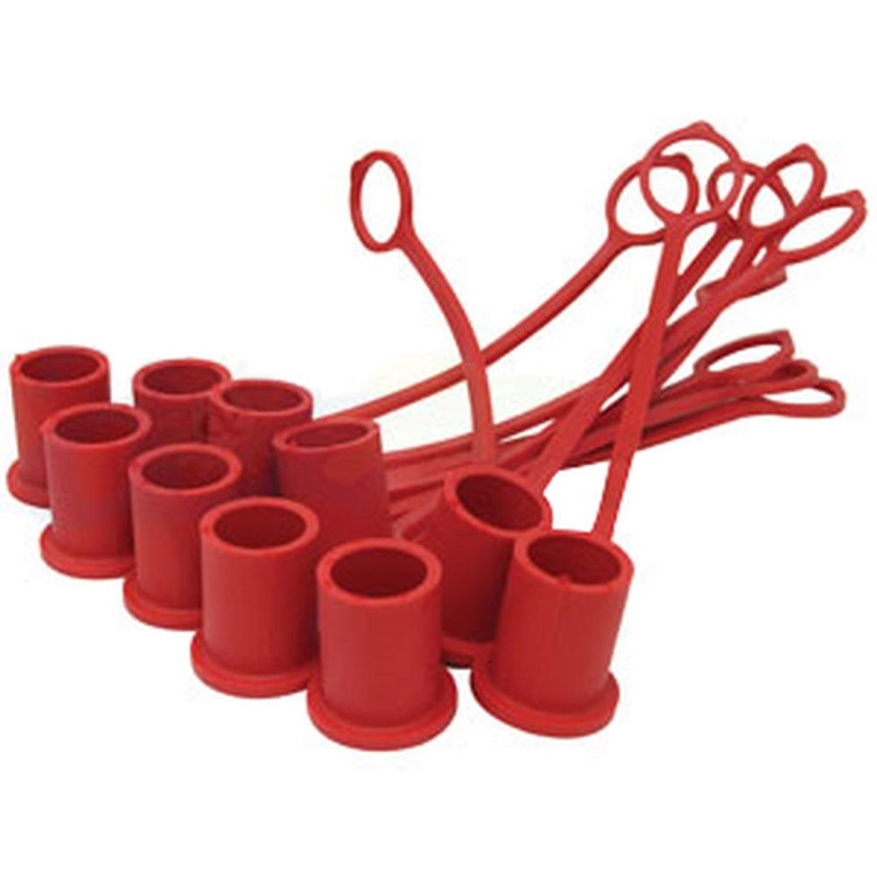 A-5209-4M-RE-P-AI - Red Dust Cap, 1/2"