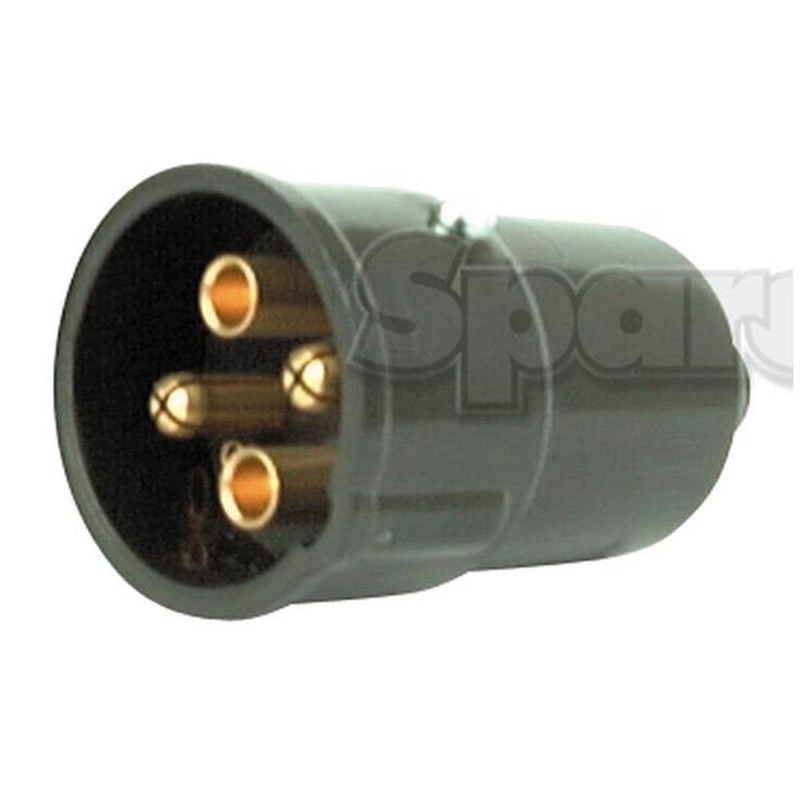 E9NN14N150AA 4-Pin Auxiliary Male Socket (Plastic) Fits Case; Fits Ford