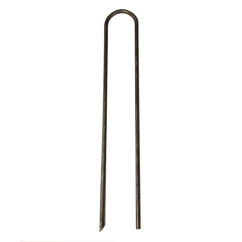 Landscape Staple  Round Top 6" Long 1" Wide Single Leg 11-Gauge Steel