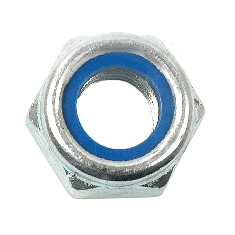 S.53837 Self Locking Nut, Size: M10 x 1.25mm (Din 985) Metric Fine Fits Zetor
