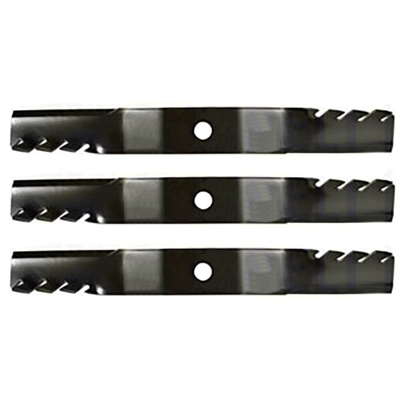 Set of (3) Mulching Lawn Mower Blades Fits Kubota K5371-99040 7/8" hole