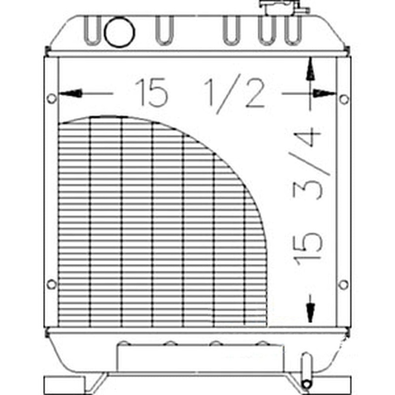 Radiator Fits New Holland TC29 TC33 1530 1630 1925 TC25 1725