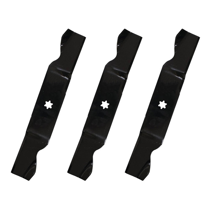 3 Toothed Blades fit Fits Toro 112-0931 98024 GT2300 54" Deck Lawn Mower Tractor