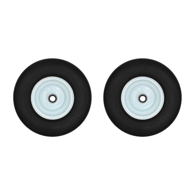 Flat Free Wheel 13x6.50-6 6" Rim 3/4" Bearings for Lawn Mowers Garden Tractor