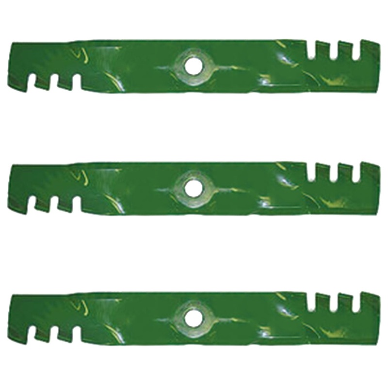 Set of (3) - M143520 M145516 Predator Mulch Blades Fits John Deere 54C Deck