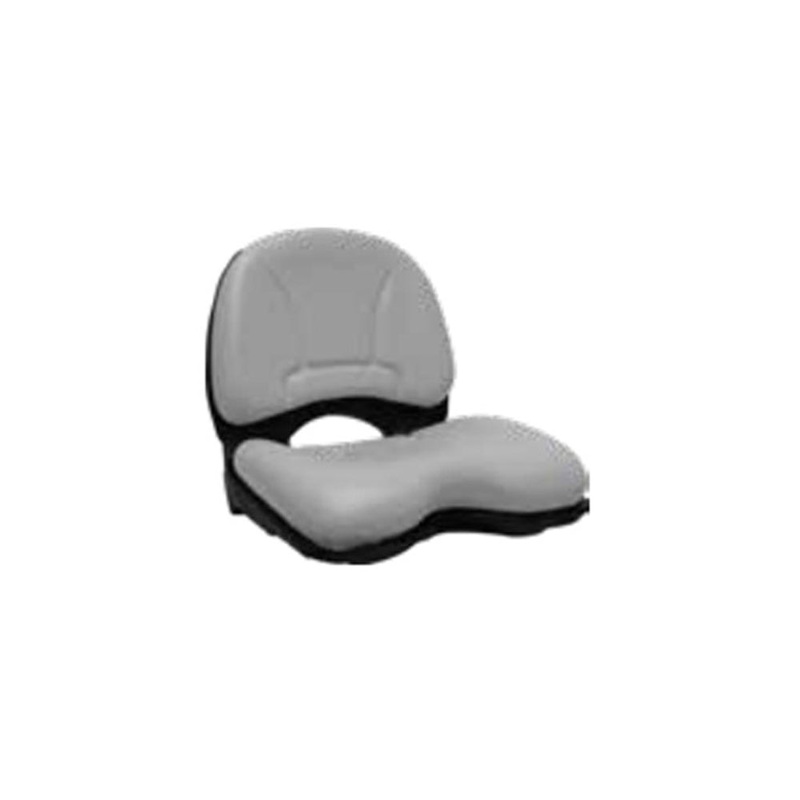 One New Aftermarket High-Open-Back Seat w/ Gray Vinyl Cover 145000GR