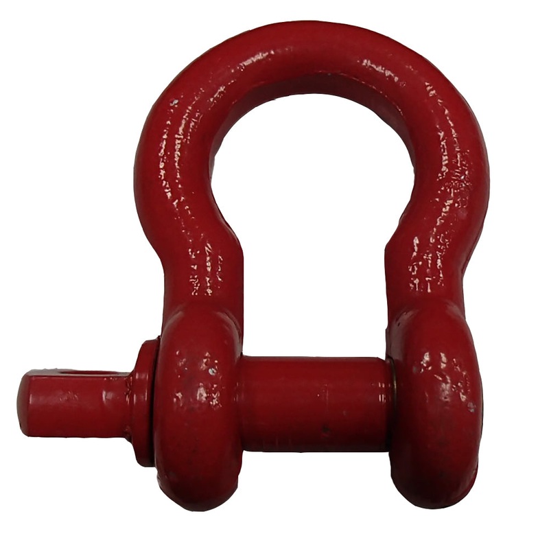 3/4 inch D Ring Shackle Red Finish For Off Road ATV Fits Jeep Towing Hauling