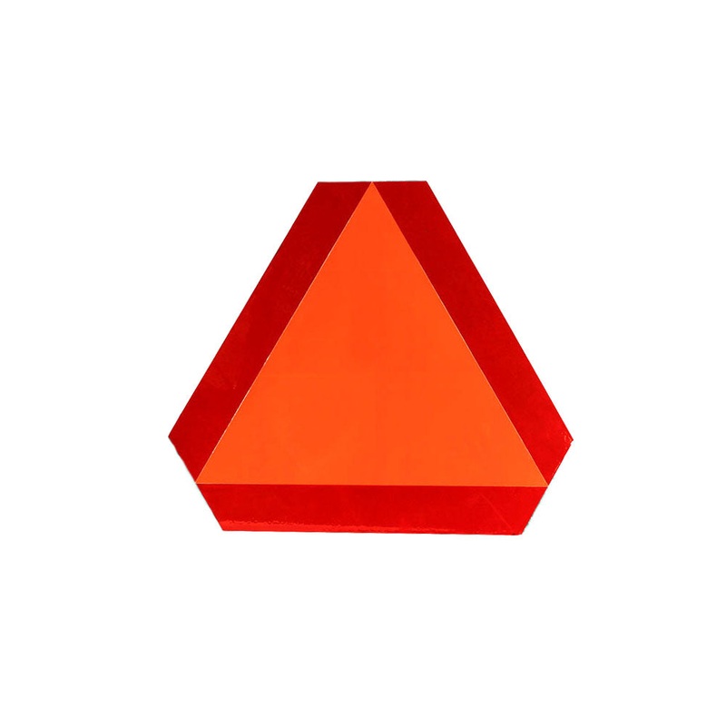 METAL SMV Slow Moving Vehicle Sign For TRACTOR COMBINE SKIDLOADER BALER WAGON
