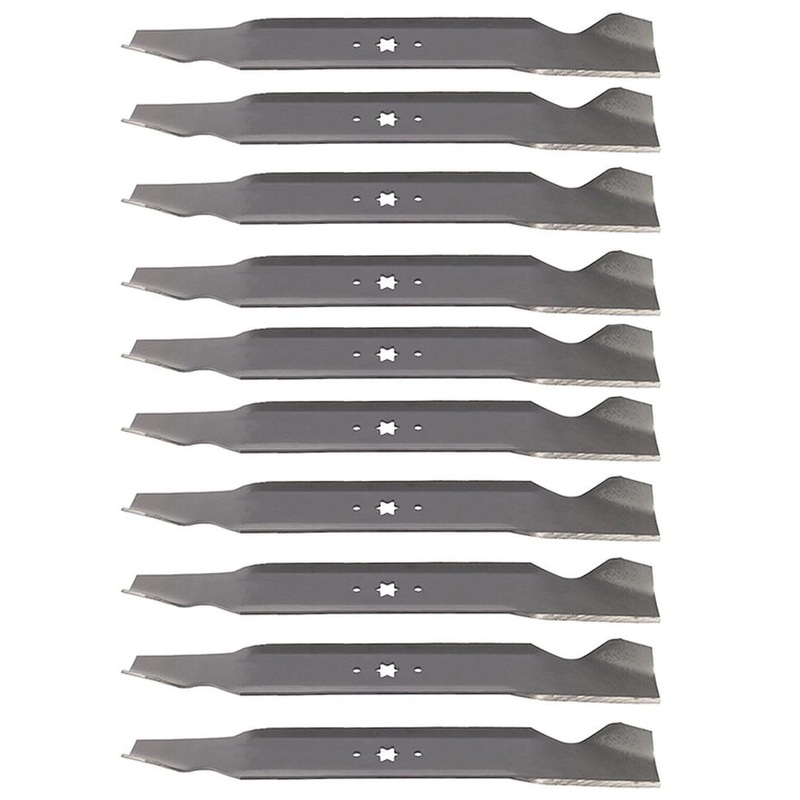 (10) Aftermarket Standard Mower Blades Requires (2) Blades for 42" Deck Fits MTD