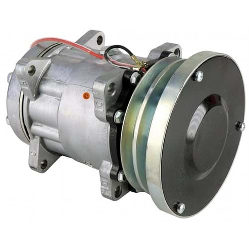 Aftermarket Sanden SD7H15SHD Compressor w/ 2 Groove Clutch-Fits New Holland 9682