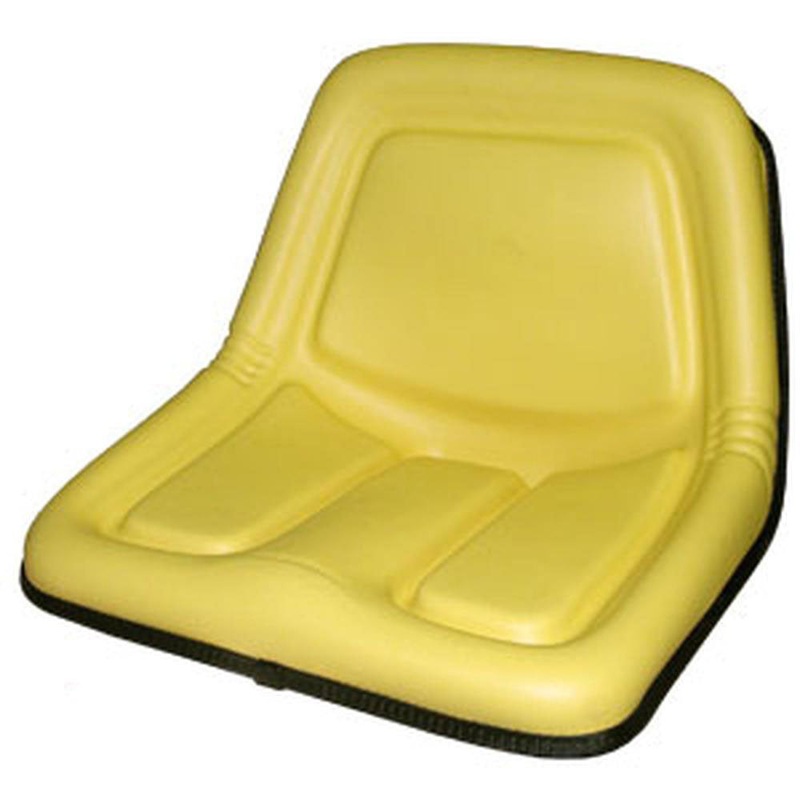 Yellow High Back Seat Fits John Deere Replaces AM103284