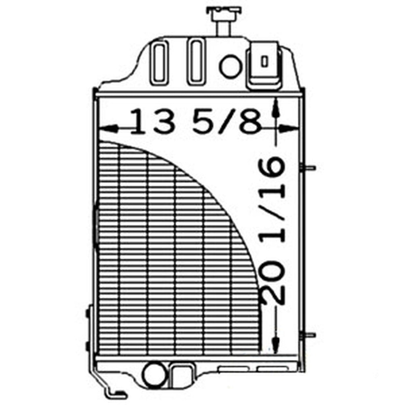 219709 Northern Radiator - Fits John Deere Fits: 310, 310A, 310B, 401D