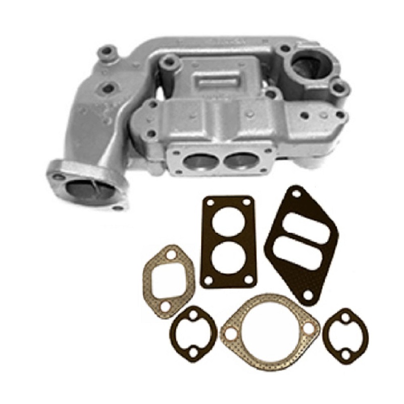 2 Pc. Manifold with Gaskets Fits John Deere 60 620 630 AA7300R A4641R A5457R