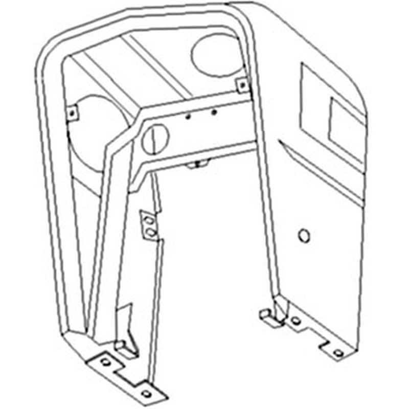 S.61628 Cowling, Shell W/ Side Hole, D5Nn8N202A Fits Ford/New Holland