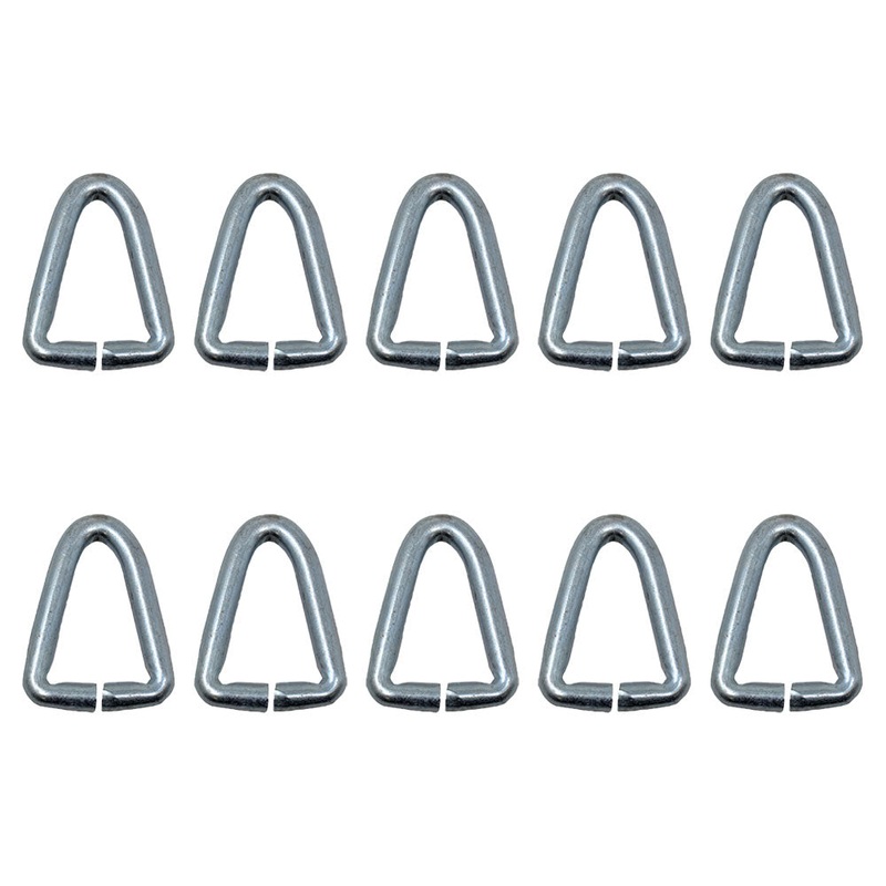 Set of 10 Flail Mower Blade to Hanger Link D Rings Fits Ford 907 917 222157