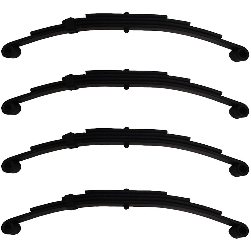 (4) Boat or Utility Trailer Double Eye Leaf Springs 25 1/4 Inches 4 Leaf 2500lb