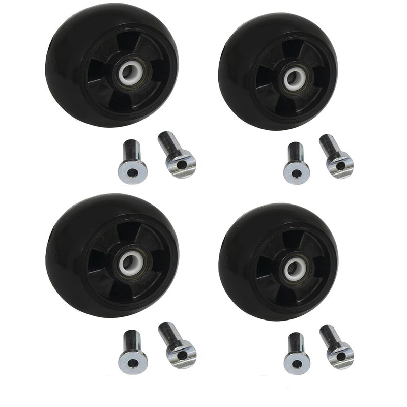 4 Pack Greasable Deck Wheels Fits John Deere 425 445 455 Mowers 48" 54" AM125172