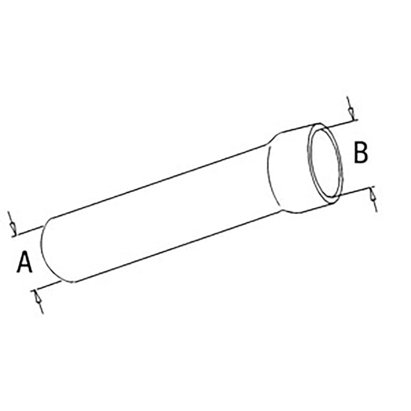 R43582 New Upper Radiator Hose 2" Small ID 2.5" Large ID Fits John Deere 4400 +