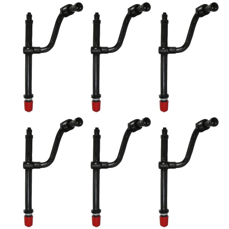 6 FUEL PENCIL INJECTION INJECTORS Fits John Deere Fits JD INDUSTRIAL 500C 510