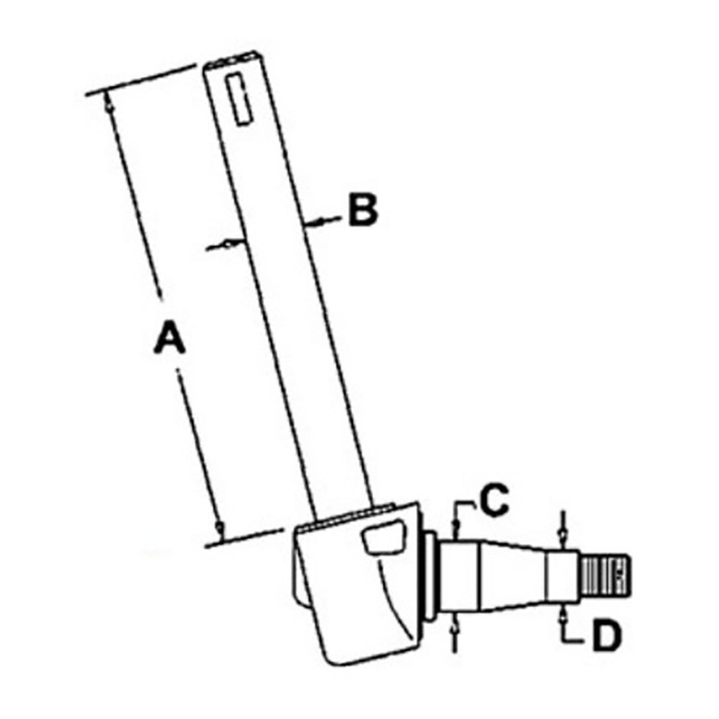 Spindle - Right Hand Fits Massey Ferguson 235 245 250 30 20 674385M93