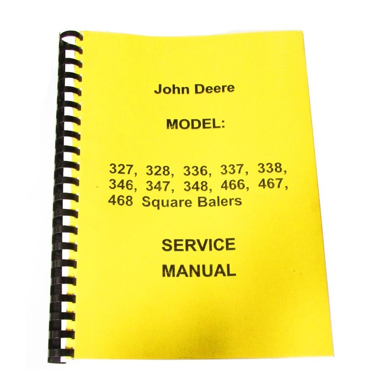 New Service Manual Fits John Deere Square Baler 327 328 336 337 338 346