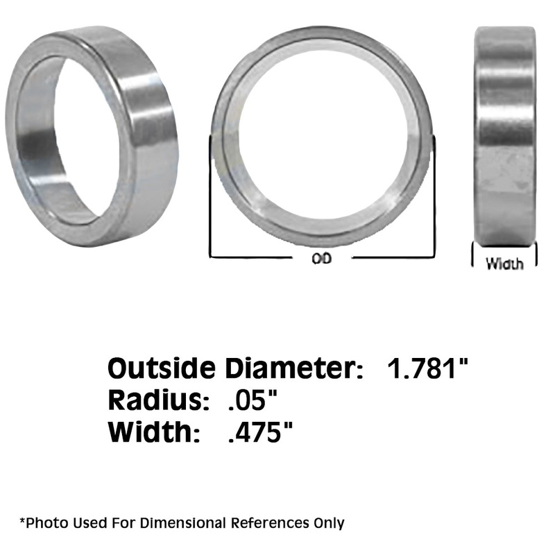 Fits Woods Bearing Cup Part # 2306 Timken LM11910 on Tail or Caster Wheels