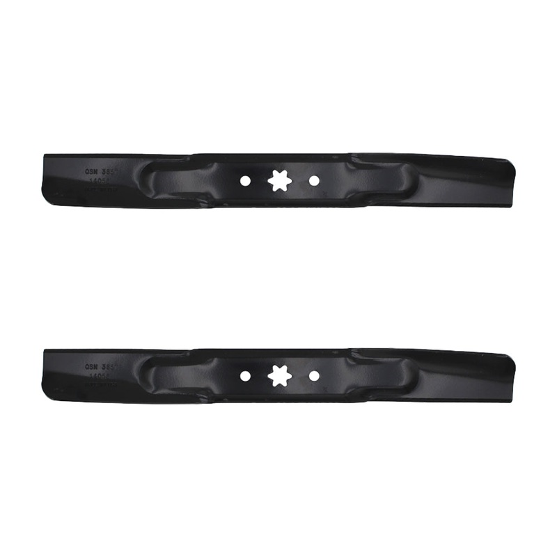 Set of 2 21 3/16" x 6 Point Star Heavy Duty Mower Blades MTD 742-04308 742-04312