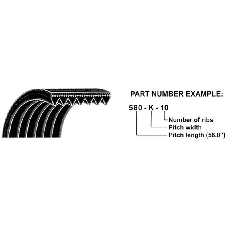 A-485K14-AI Micro-Rib V-Belt (48.5")