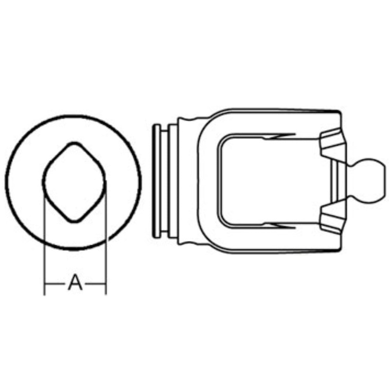 A-9805825-AI Inboard Yoke, 2480 Series