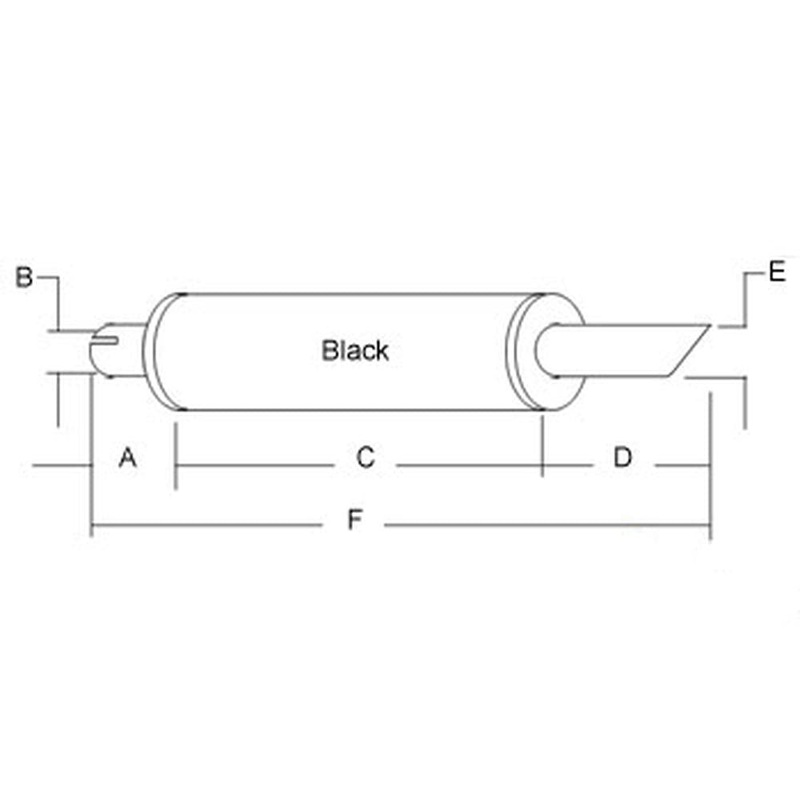 83959846 New 31" Muffler Fits Ford/New Holland Tractor 4835