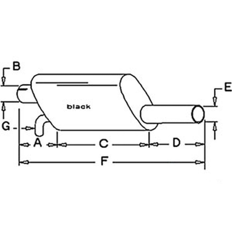 70259460 Fits Allis Chalmers Muffler w/ Aspirator AC 8550 4W305