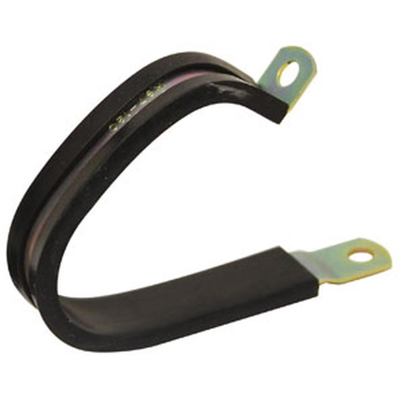 A-110-539-AI Rubber Covered Double Hose Clamp