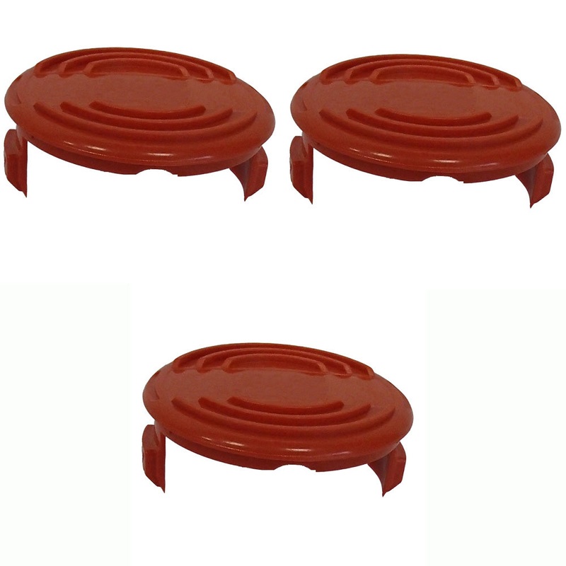 (3) Trimmer Head Spool Cap Covers Fits Black and Decker LST1018 NST1024 NST2018