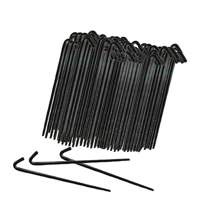 (400) 10" Steel Anchoring Stake w/ 1" Hook For Tents-Canopies-Tarps & More!
