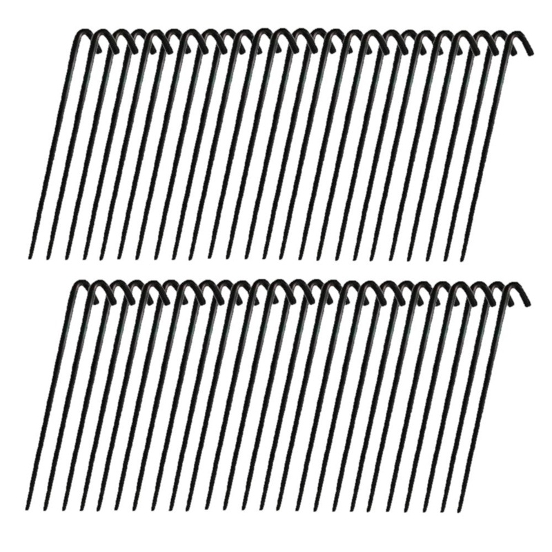 Fifty (50) Steel Stakes 10" L x 5/16" Thick For Tents-Landscaping-Trees & More