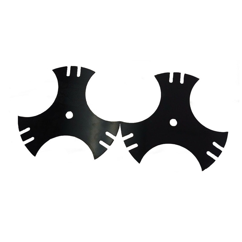 (2-Pack) 9"x9" Tri-Point Edger Blade Fits Troy-Bilt TB554 TEB515 781-0748